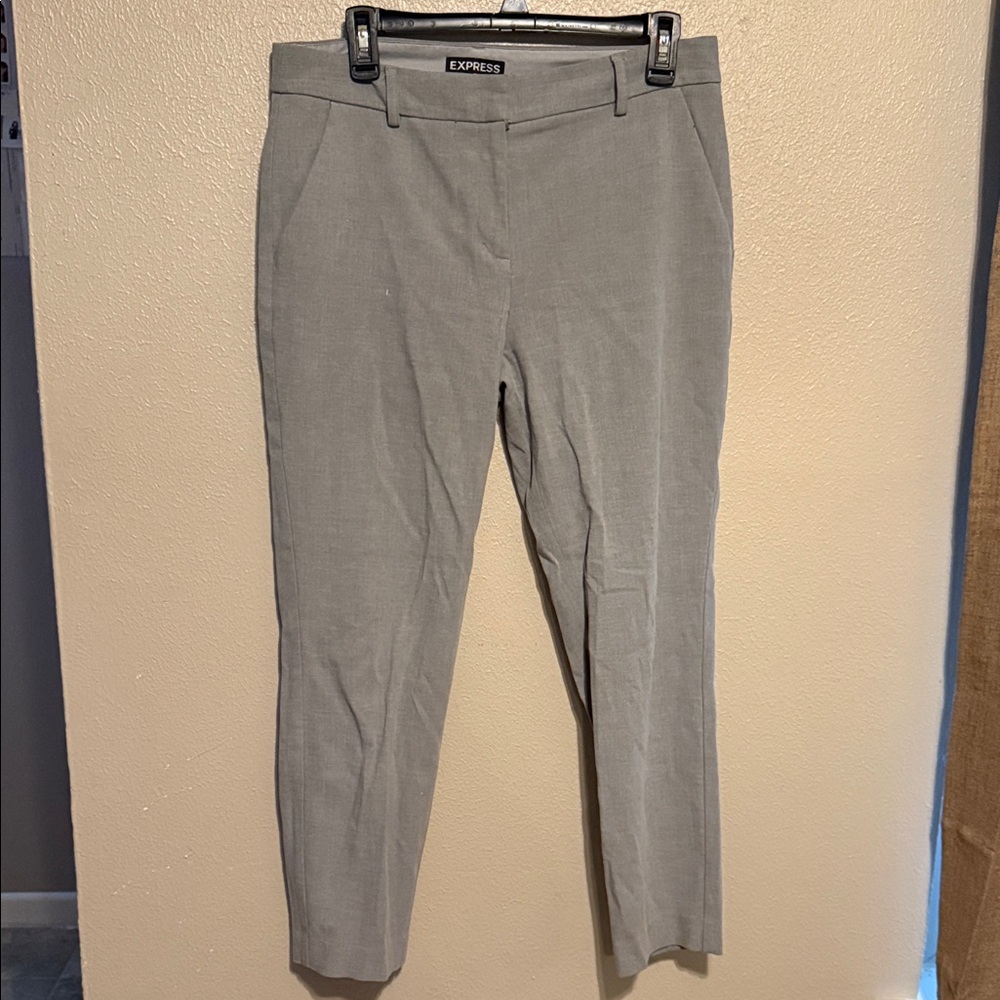 Express Columnist Ankle Light Gray Trousers